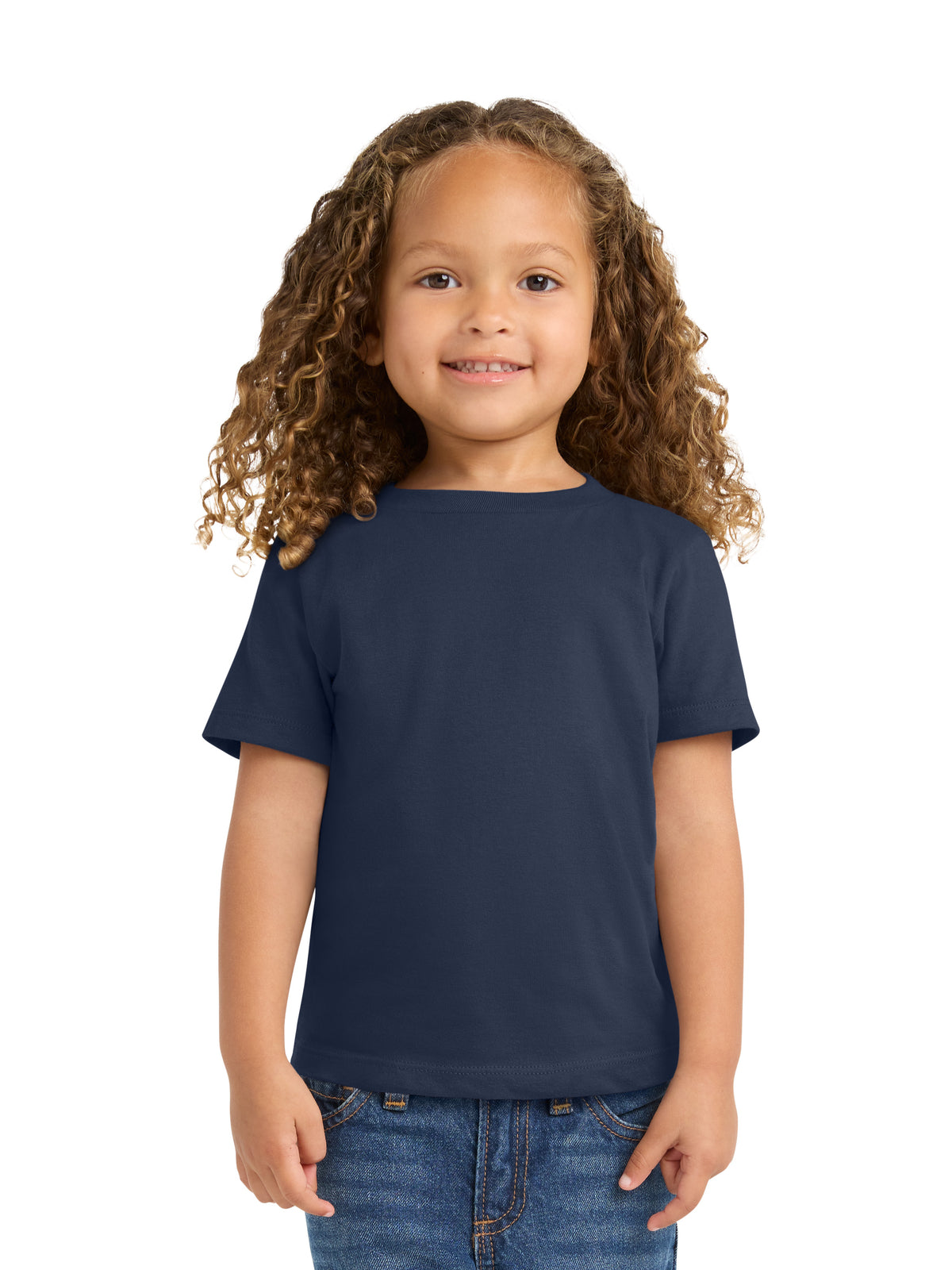 Toddler Pocketless Short Sleeve T-Shirt - PC450TD - Team Navy