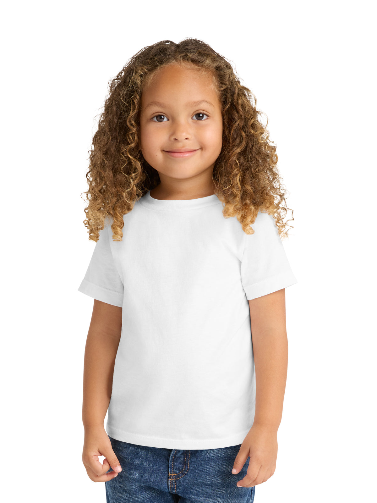 Toddler Pocketless Short Sleeve T-Shirt - PC450TD - White