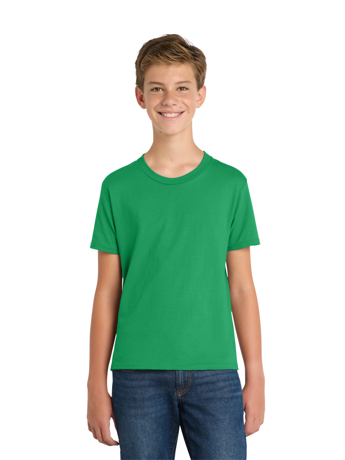 Boy's Pocketless Short Sleeve Tee - PC450Y - Athletic Kelly
