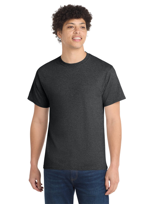 Men's Pocketless Core Cotton Tee - PC54 - Black Heather