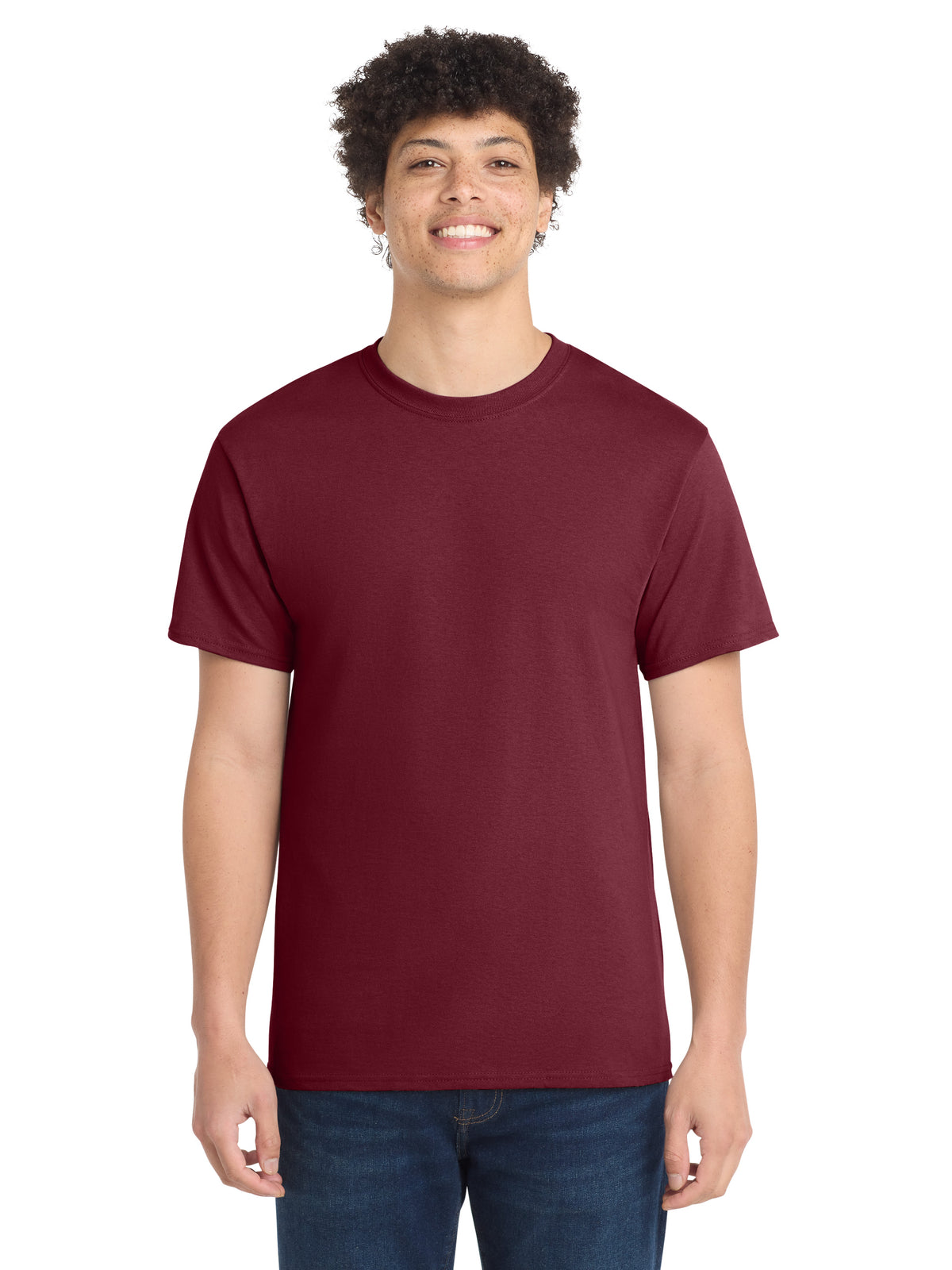 Men's Pocketless Core Cotton Tee - PC54 - Cardinal