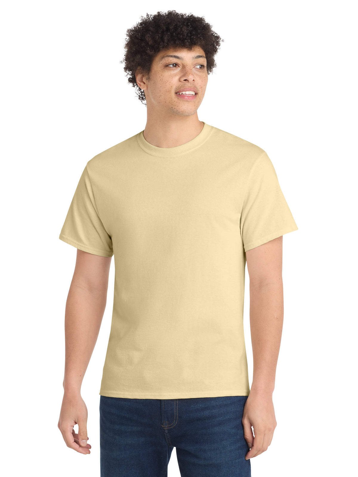 Men's Pocketless Core Cotton Tee - PC54 - Creme