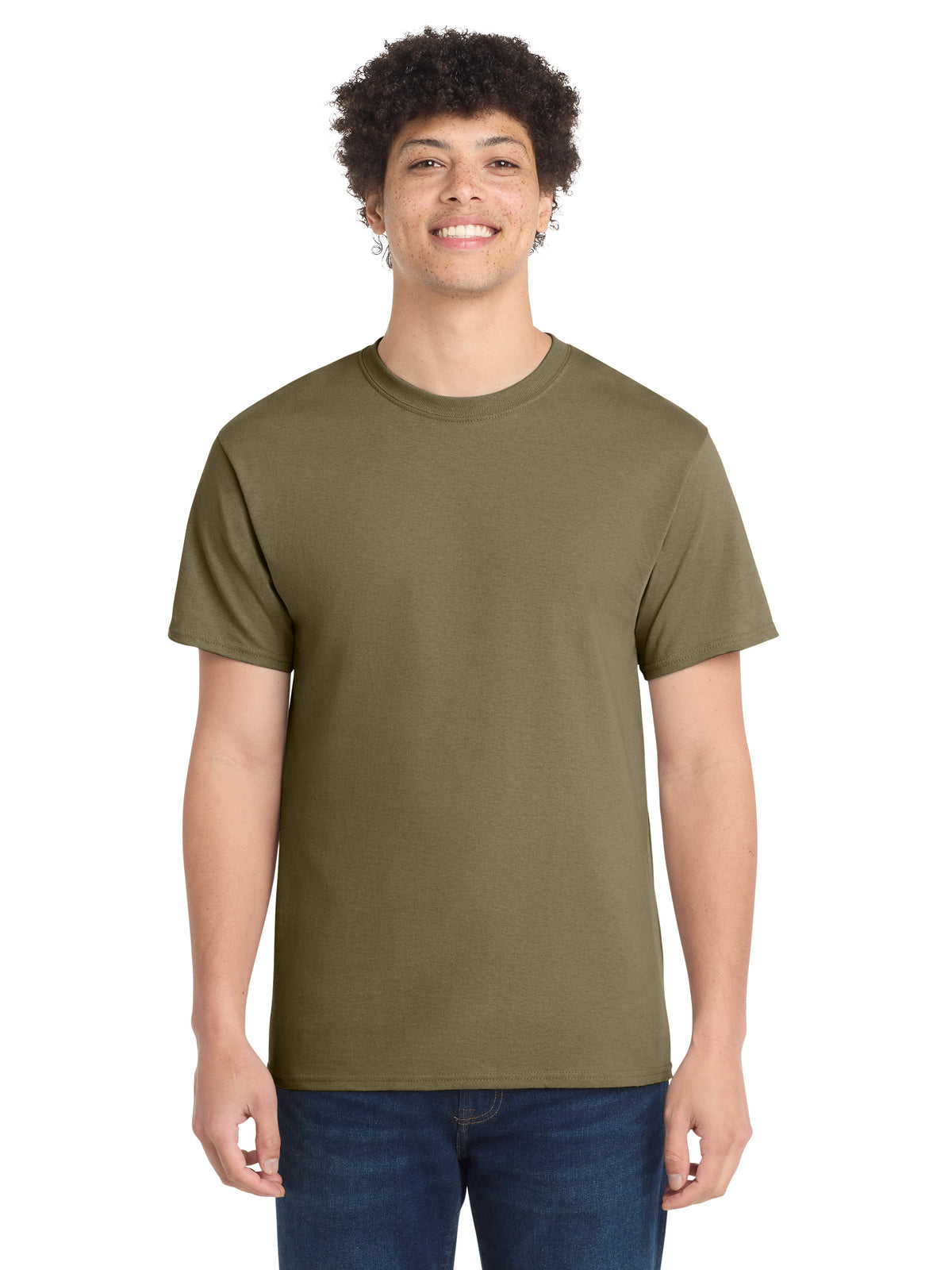 Men's Pocketless Core Cotton Tee - PC54 - Coyote Brown