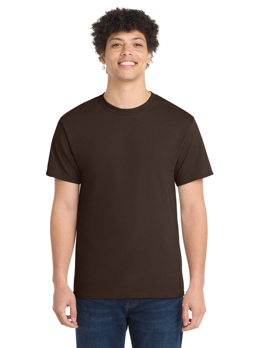 Men's Pocketless Core Cotton Tee - PC54 - Dark Chocolate Brown