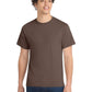 Men's Pocketless Core Cotton Tee - PC54 - Heather Dark Chocolate Brown