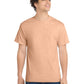 Men's Pocketless Core Cotton Tee - PC54 - Heathered Dusty Peach