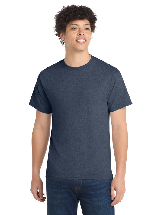 Men's Pocketless Core Cotton Tee - PC54 - Heather Navy