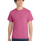 Men's Pocketless Core Cotton Tee - PC54 - Heather Sangria