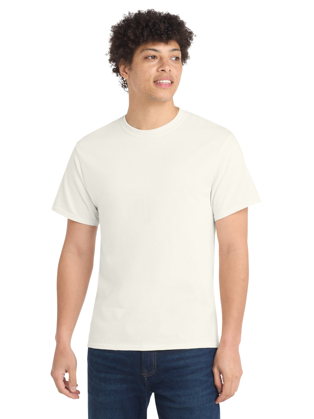 Men's Pocketless Core Cotton Tee - PC54 - Ivory