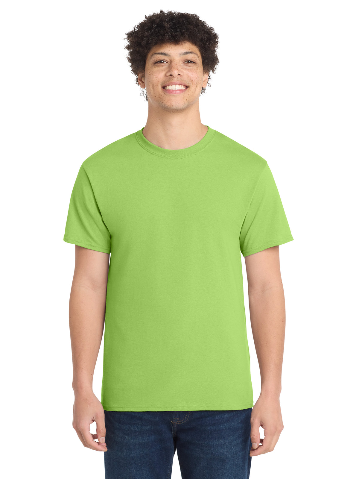 Men's Pocketless Core Cotton Tee - PC54 - Lime