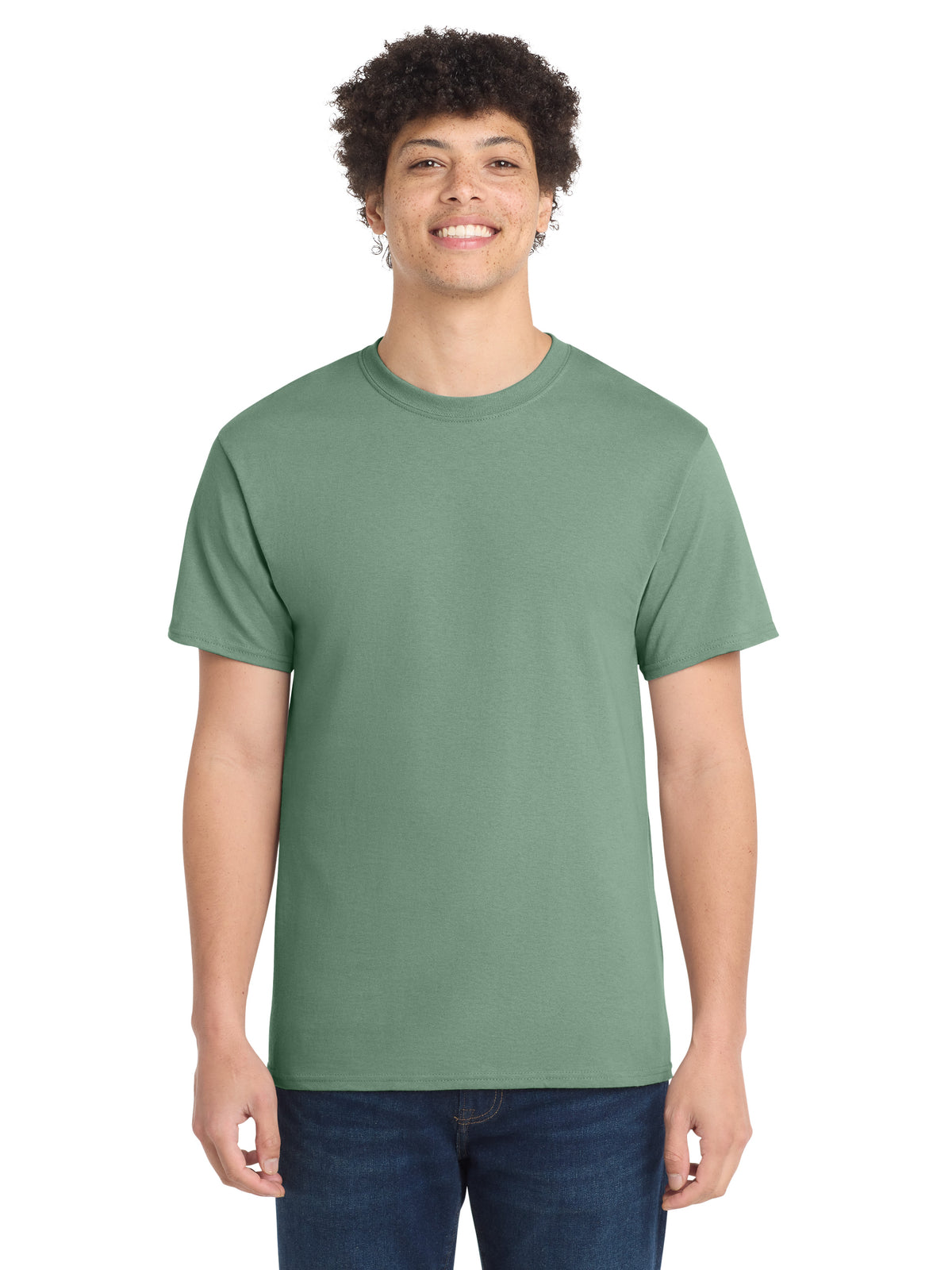 Men's Pocketless Core Cotton Tee - PC54 - Laurel Green