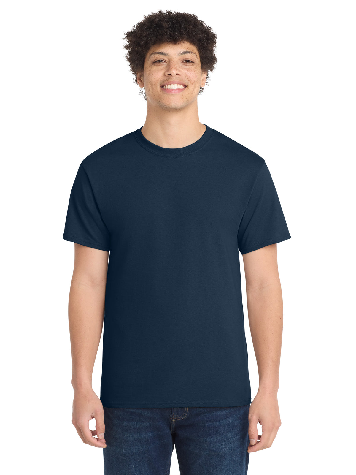 Men's Pocketless Core Cotton Tee - PC54 - Navy