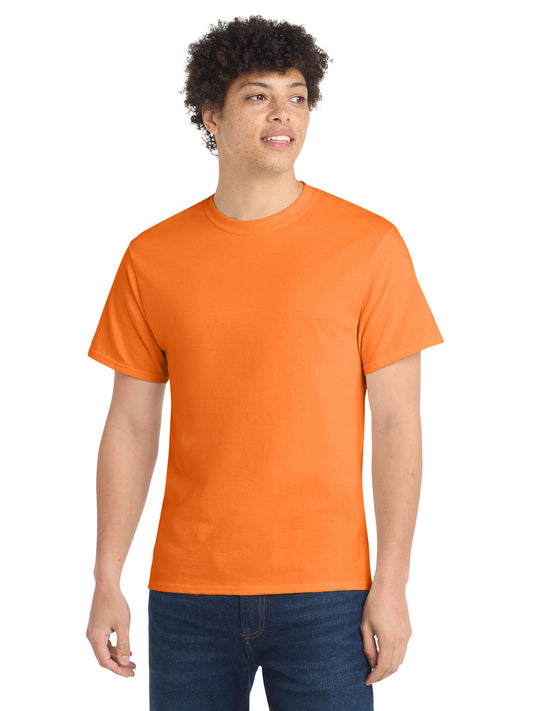 Men's Pocketless Core Cotton Tee - PC54 - Neon Orange