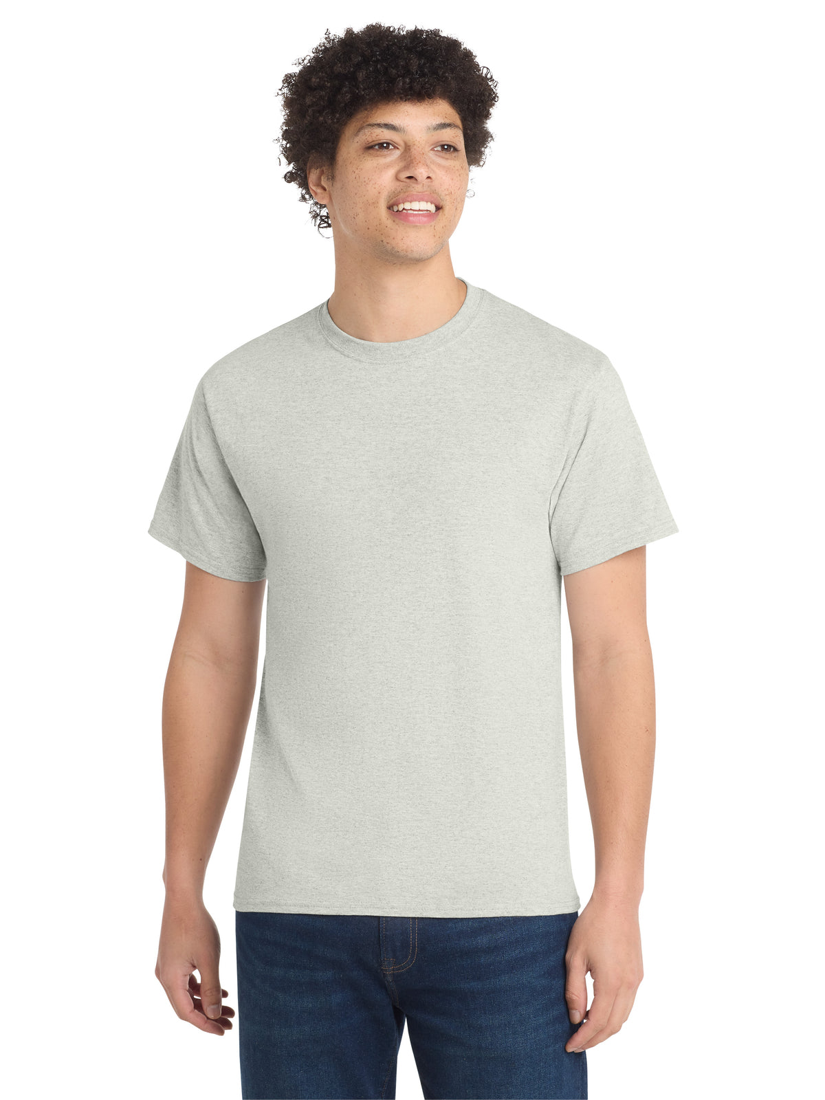 Men's Pocketless Core Cotton Tee - PC54 - Oatmeal Heather
