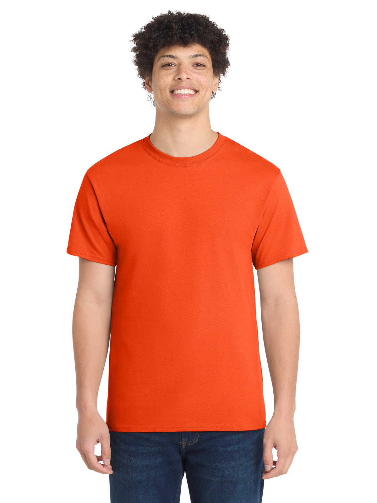 Men's Pocketless Core Cotton Tee - PC54 - Orange