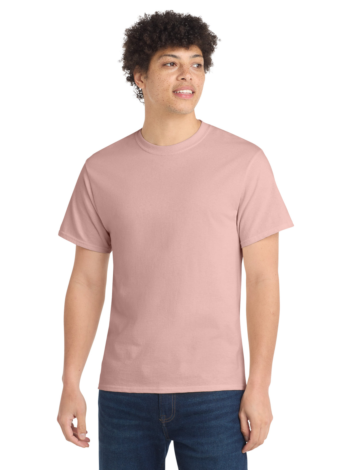 Men's Pocketless Core Cotton Tee - PC54 - Pale Blush