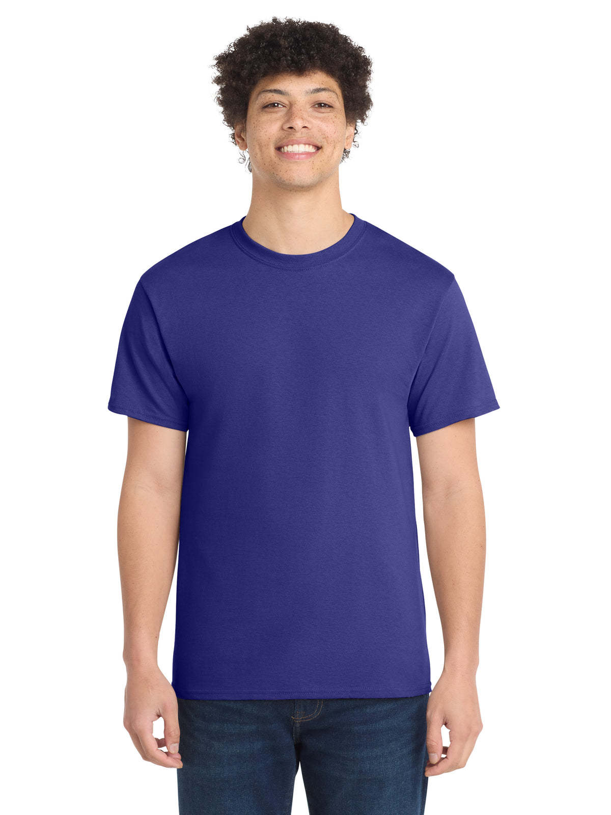 Men's Pocketless Core Cotton Tee - PC54 - Purple