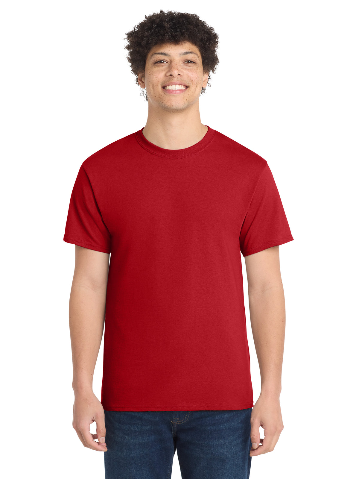 Men's Pocketless Core Cotton Tee - PC54 - Red