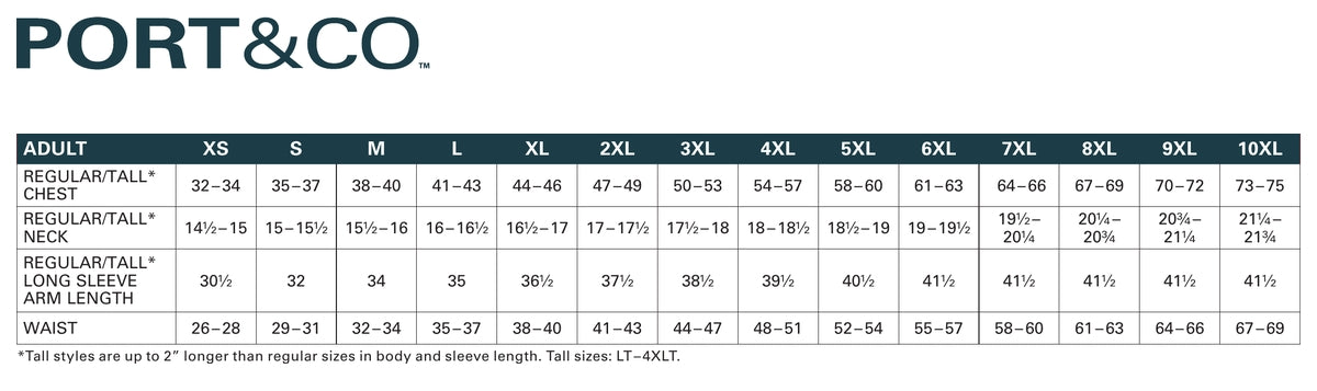 SIZECHART