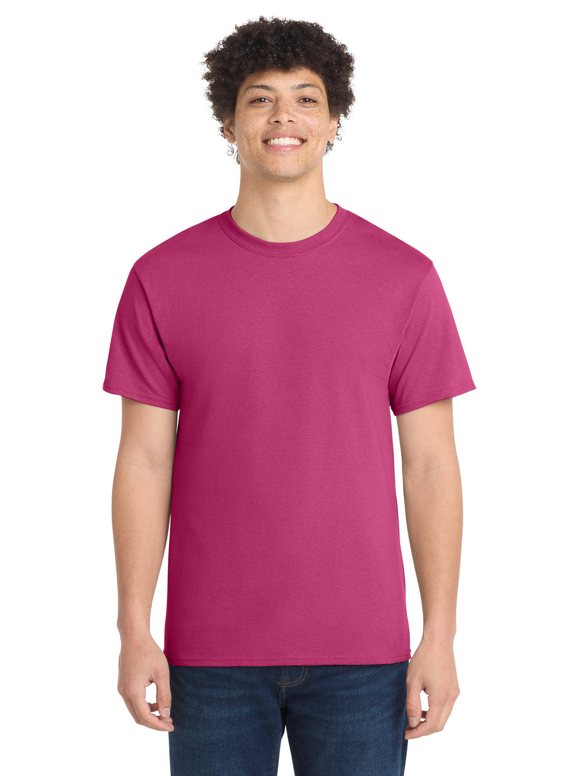 Men's Pocketless Core Cotton Tee - PC54 - Sangria