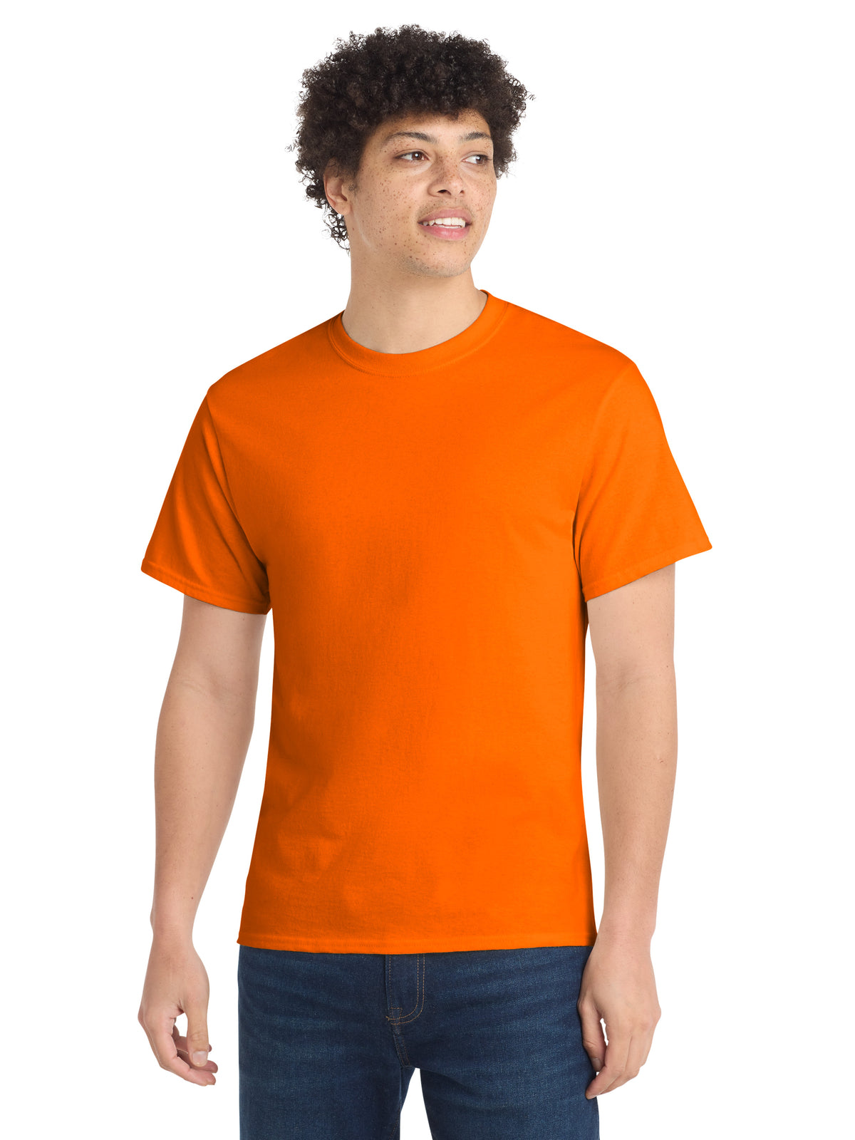 Men's Pocketless Core Cotton Tee - PC54 - S. Orange