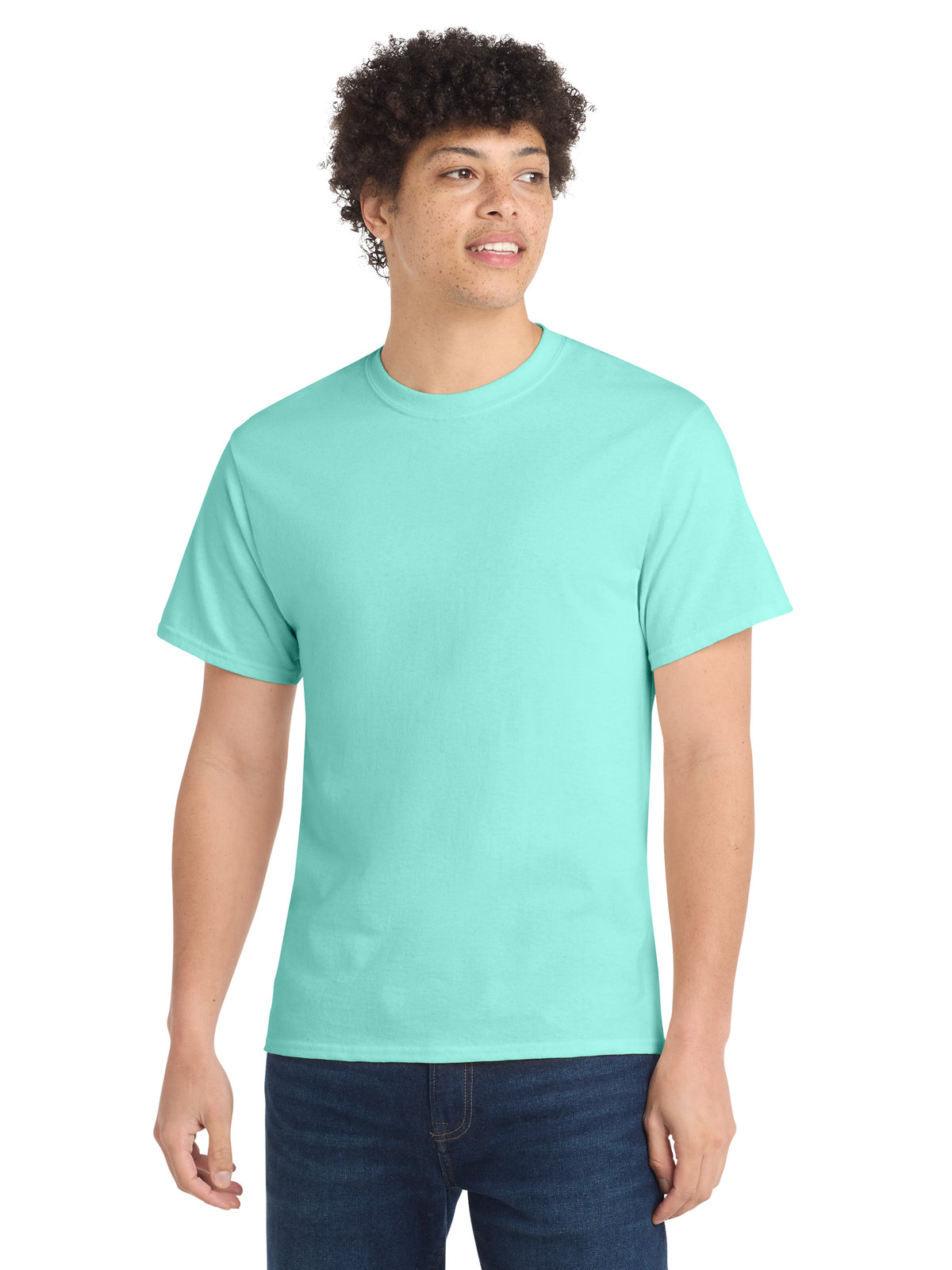 Men's Pocketless Core Cotton Tee - PC54 - True Celadon