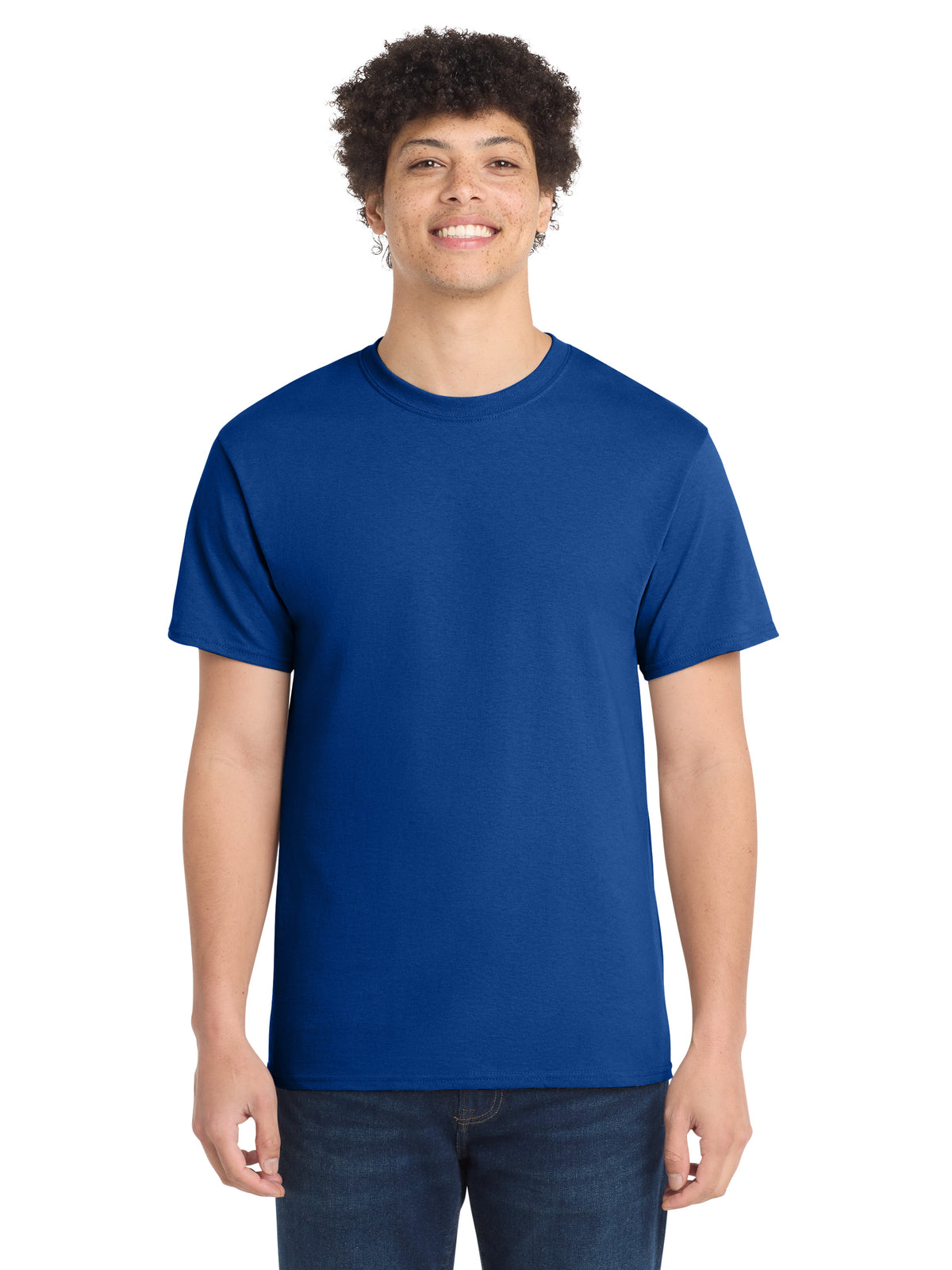 Men's Pocketless Core Cotton Tee - PC54 - True Royal