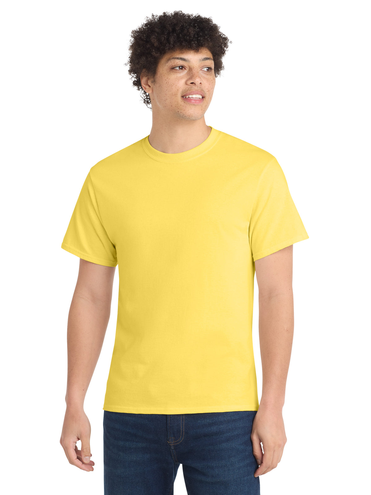 Men's Pocketless Core Cotton Tee - PC54 - Yellow
