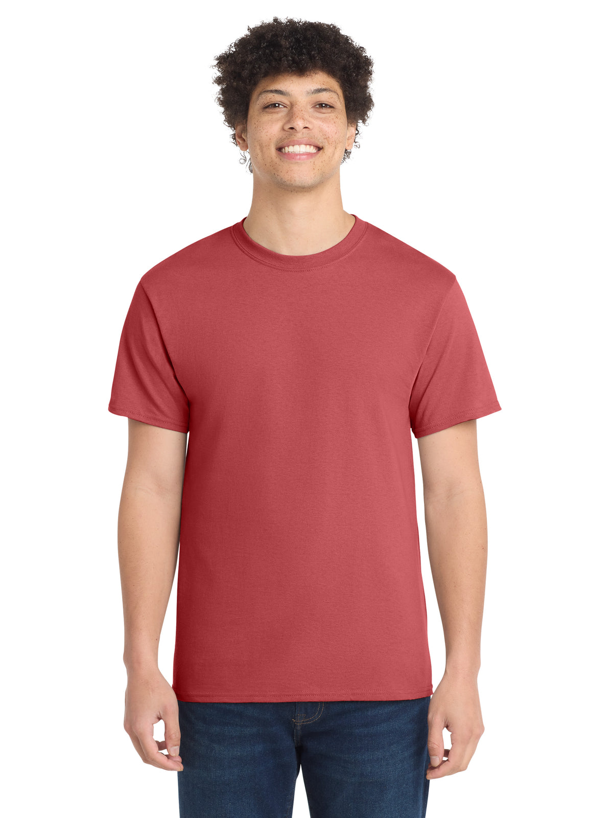 Men's Pocketless Core Cotton Tee - PC54 - Zinnia