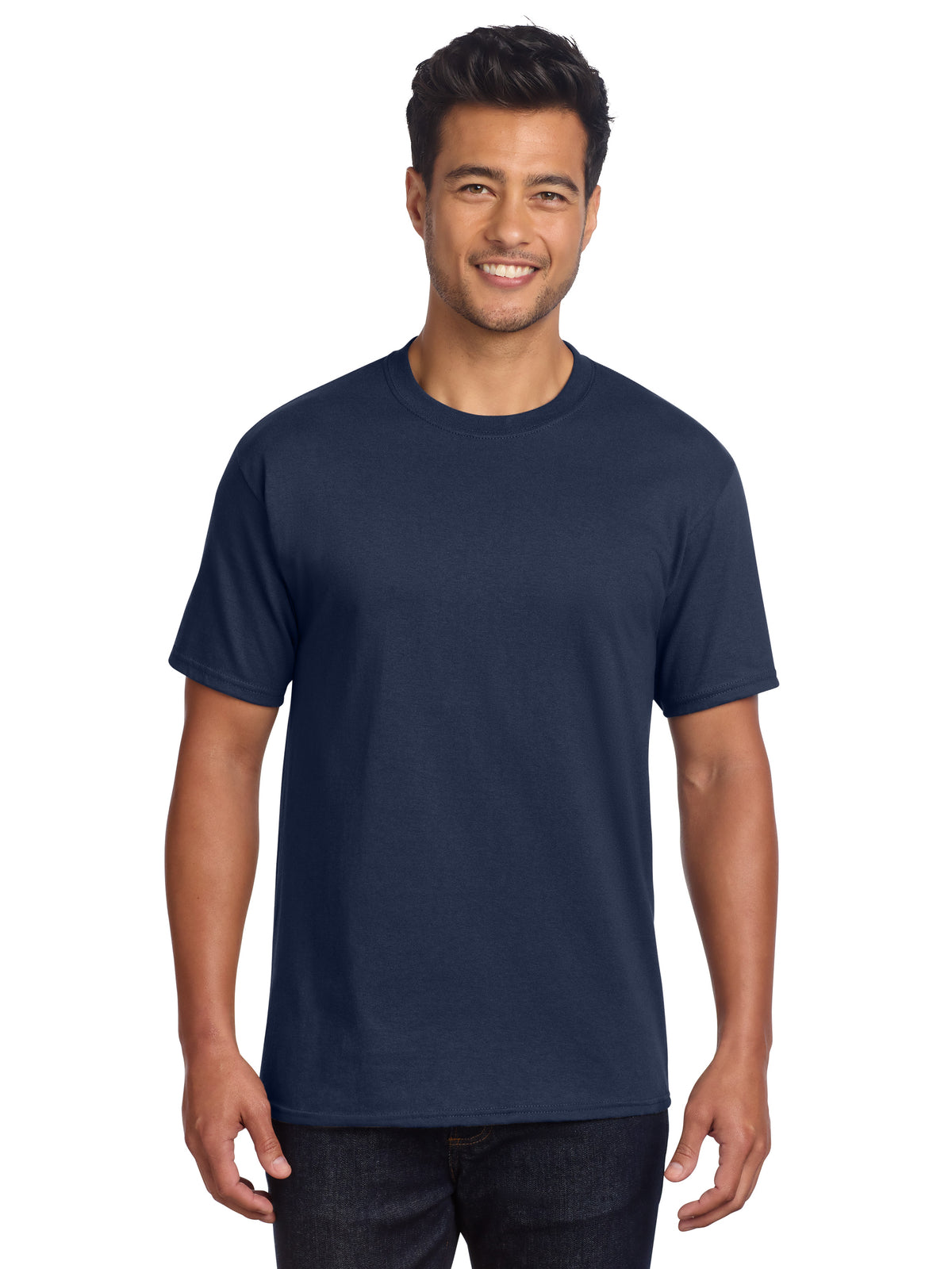 Men's Pocketless Core Cotton DTG T-Shirt - PC54DTG - Navy