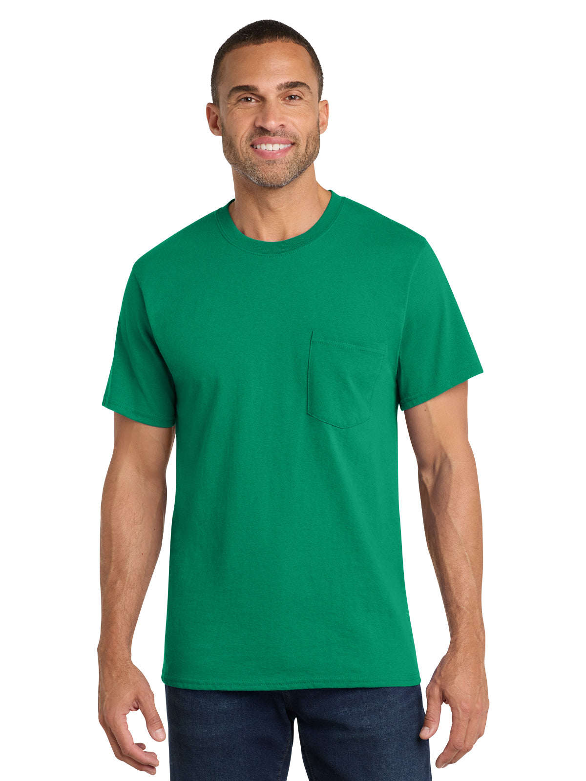 Men's 1-Pocket Core Cotton Tee - PC54P - Kelly