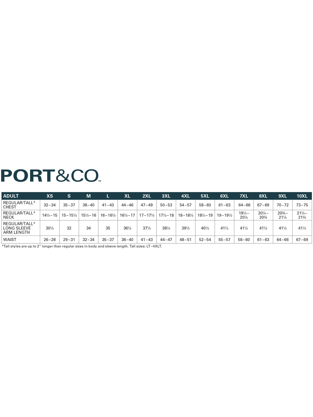 SIZECHART