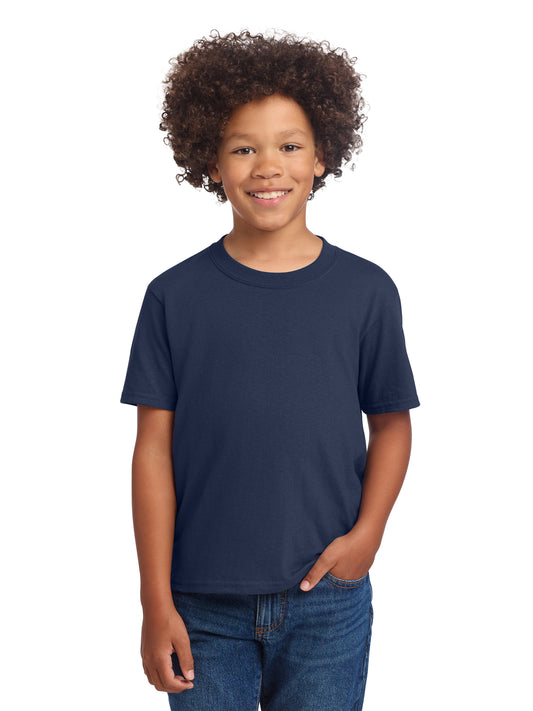 Youth Pocketless Short Sleeve DTG  T-Shirt - PC54YDTG - Navy