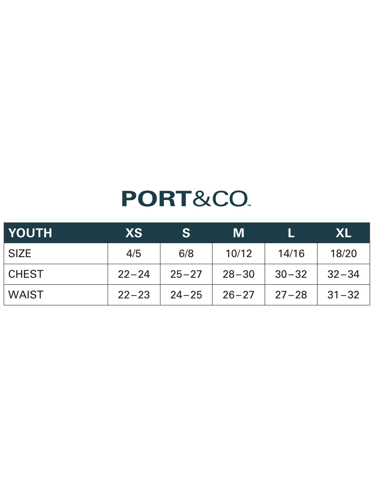 SIZECHART