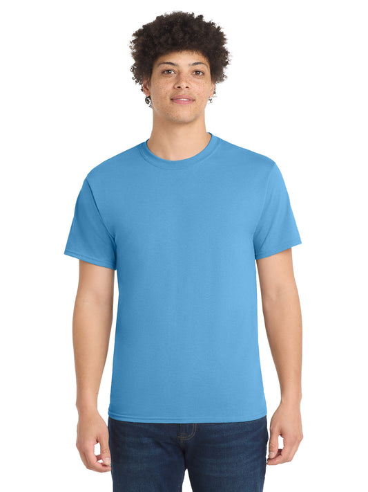 Men's Pocketless Core Blend Tee - PC55 - Aquatic Blue