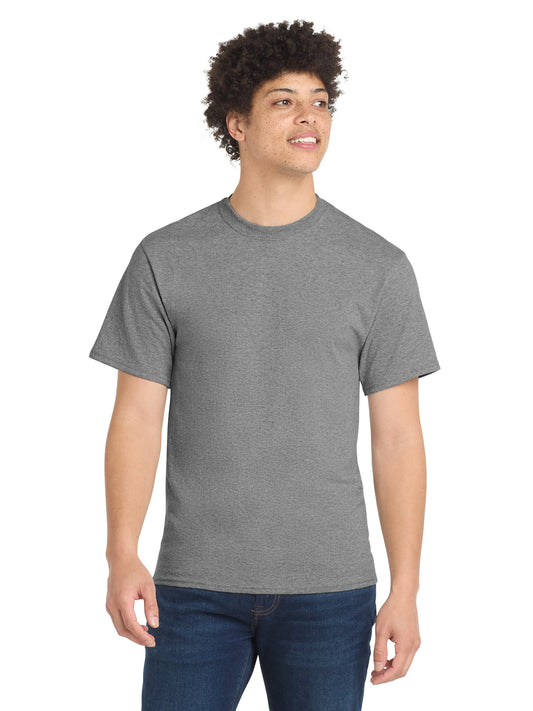 Men's Pocketless Core Blend Tee - PC55 - Athletic Heather