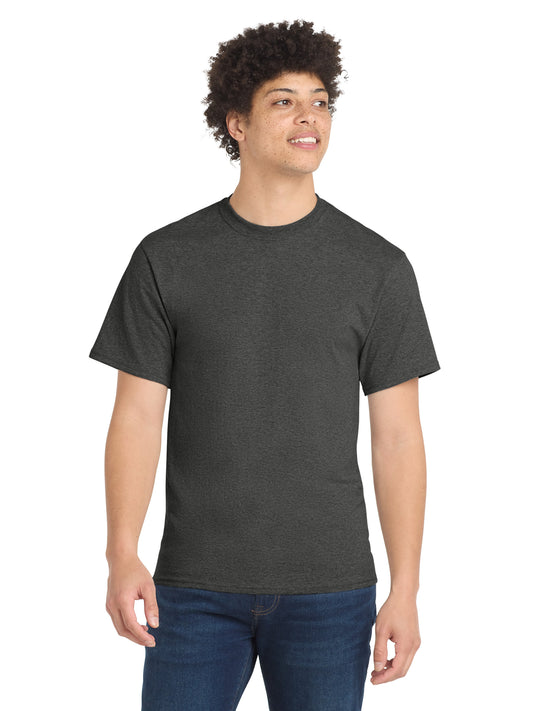 Men's Pocketless Core Blend Tee - PC55 - Black Heather