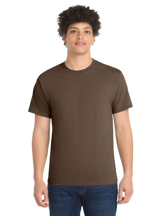 Men's Pocketless Core Blend Tee - PC55 - Brown