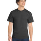 Men's Pocketless Core Blend Tee - PC55 - Dark Heather Grey
