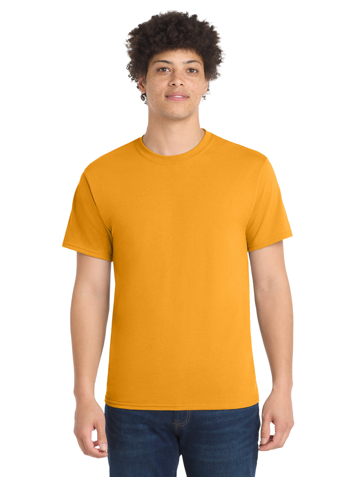 Men's Pocketless Core Blend Tee - PC55 - Gold