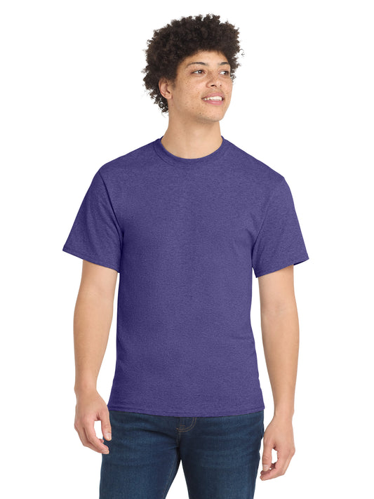 Men's Pocketless Core Blend Tee - PC55 - Heather Purple