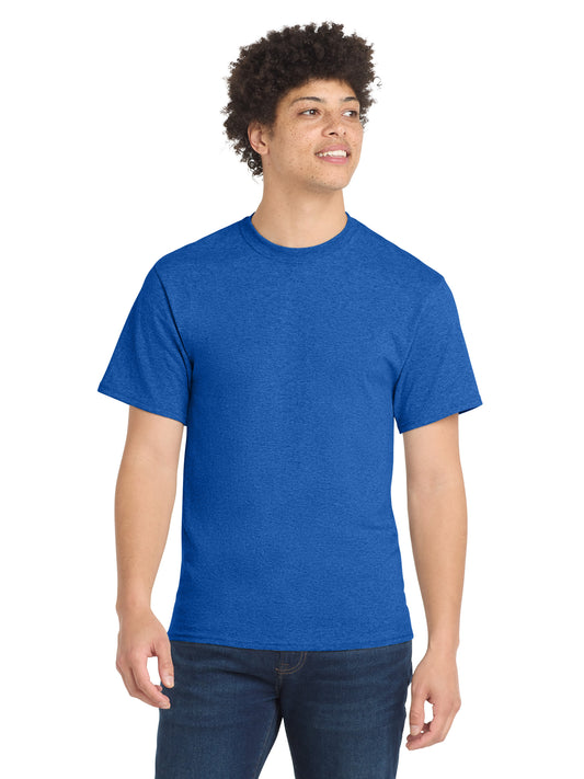 Men's Pocketless Core Blend Tee - PC55 - Heather Royal