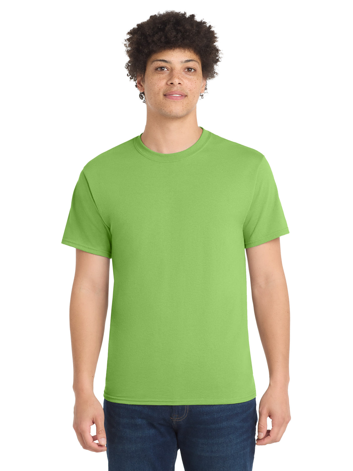 Men's Pocketless Core Blend Tee - PC55 - Lime
