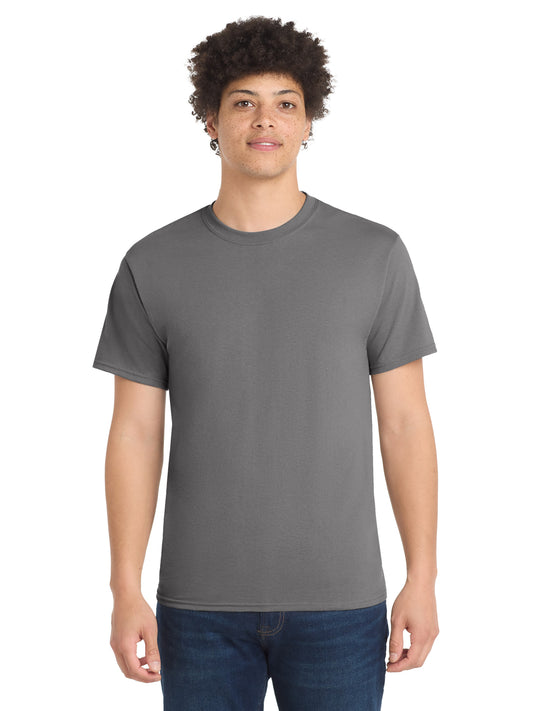 Men's Pocketless Core Blend Tee - PC55 - Medium Grey
