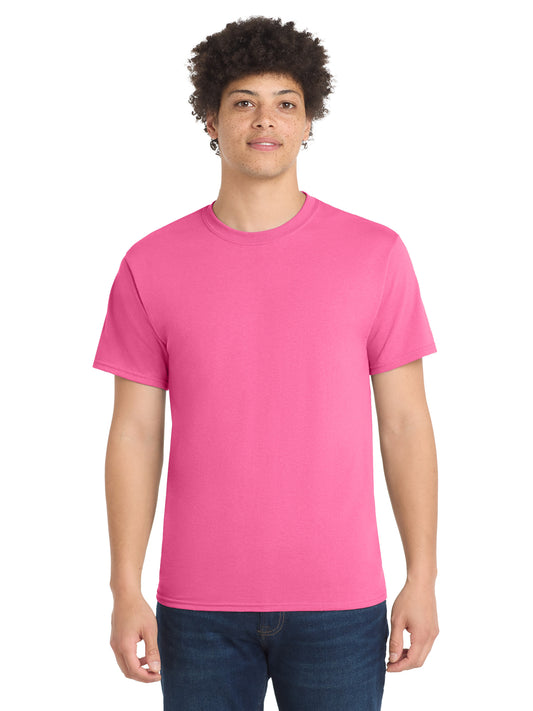 Men's Pocketless Core Blend Tee - PC55 - Neon Pink