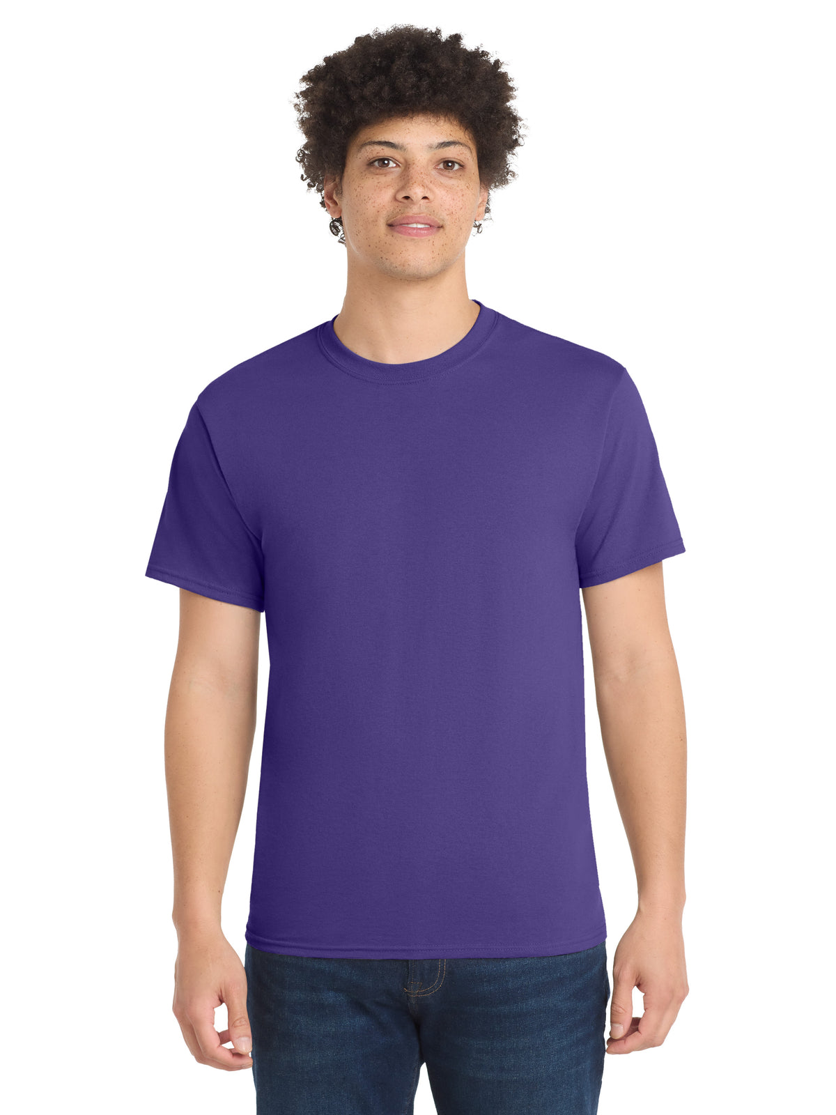 Men's Pocketless Core Blend Tee - PC55 - Purple