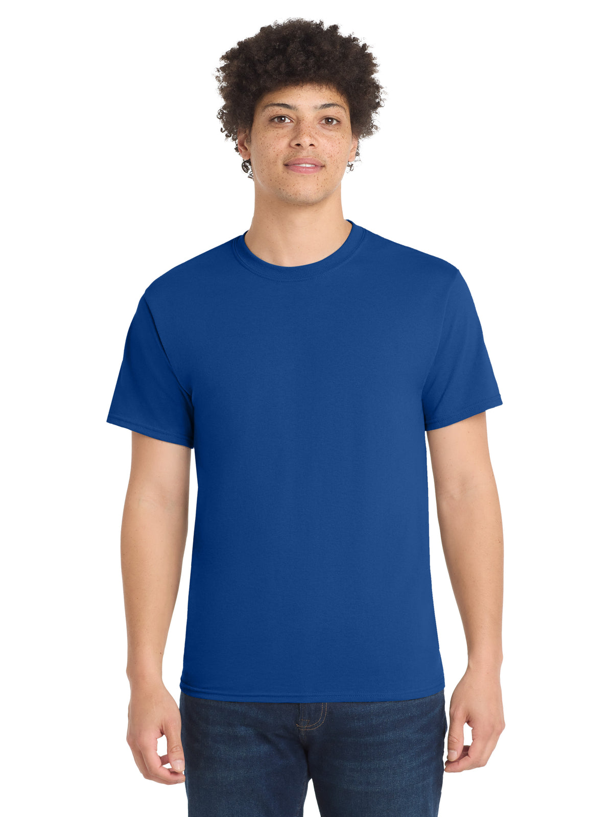 Men's Pocketless Core Blend Tee - PC55 - True Royal