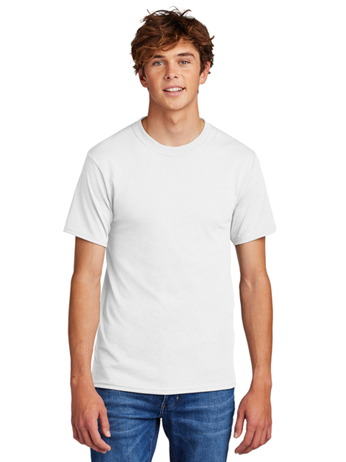 Men's Pocketless Core Blend Tee - PC55 - White