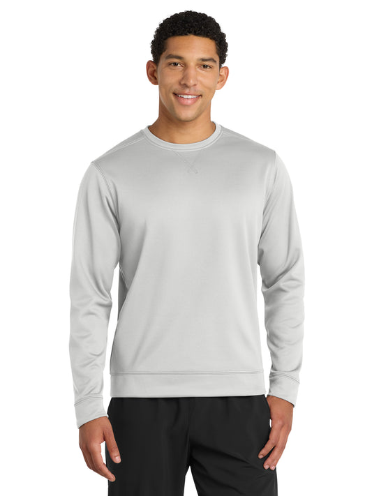 Men's Performance Fleece Crewneck Sweatshirt - PC590 - Silver