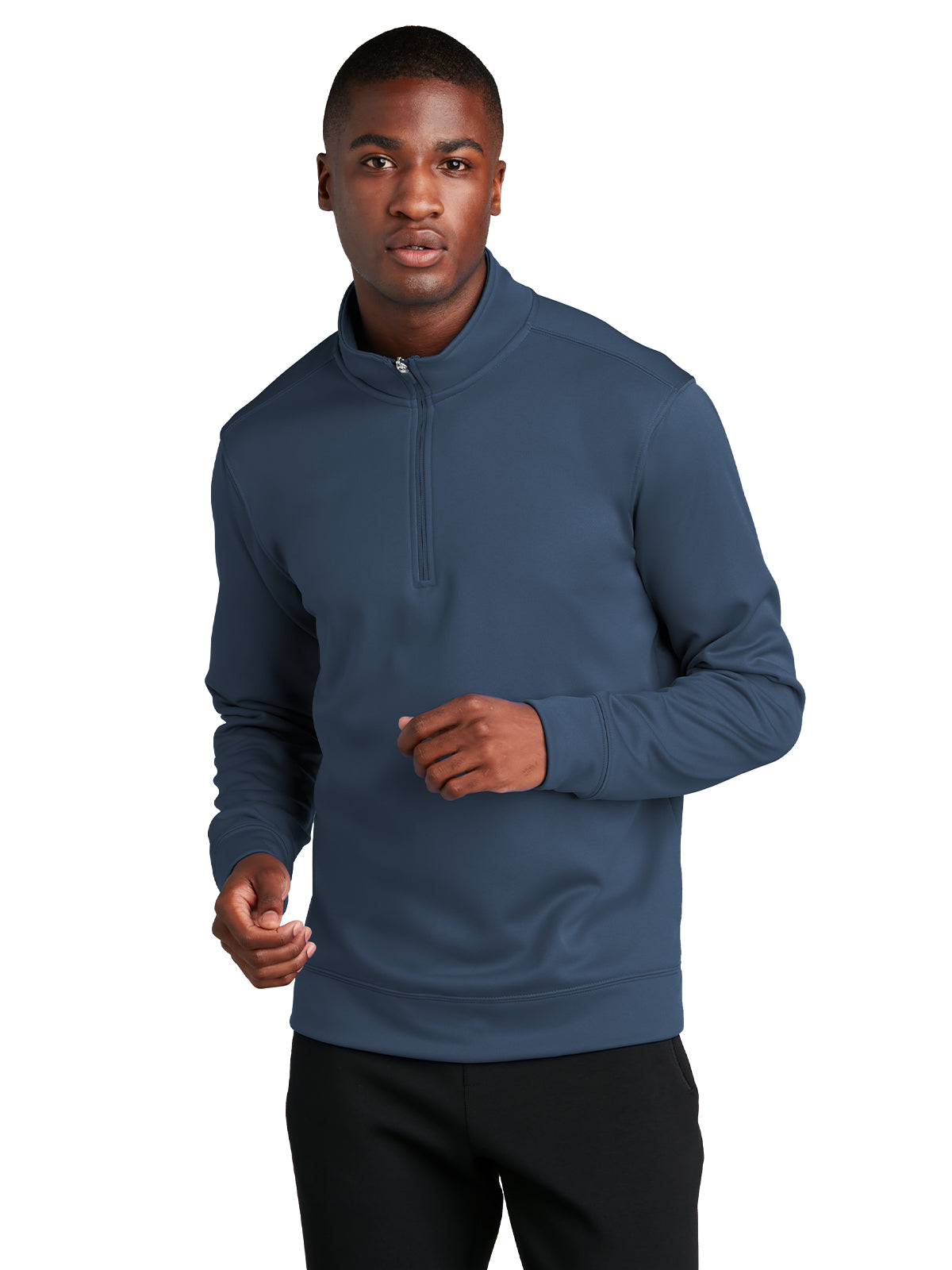 Men's Performance Fleece 1/4-Zip Pullover Sweatshirt - PC590Q - Deep Navy